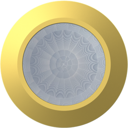 Praesenzmelder_Deckeneinbau_brass_nosprings_frontal