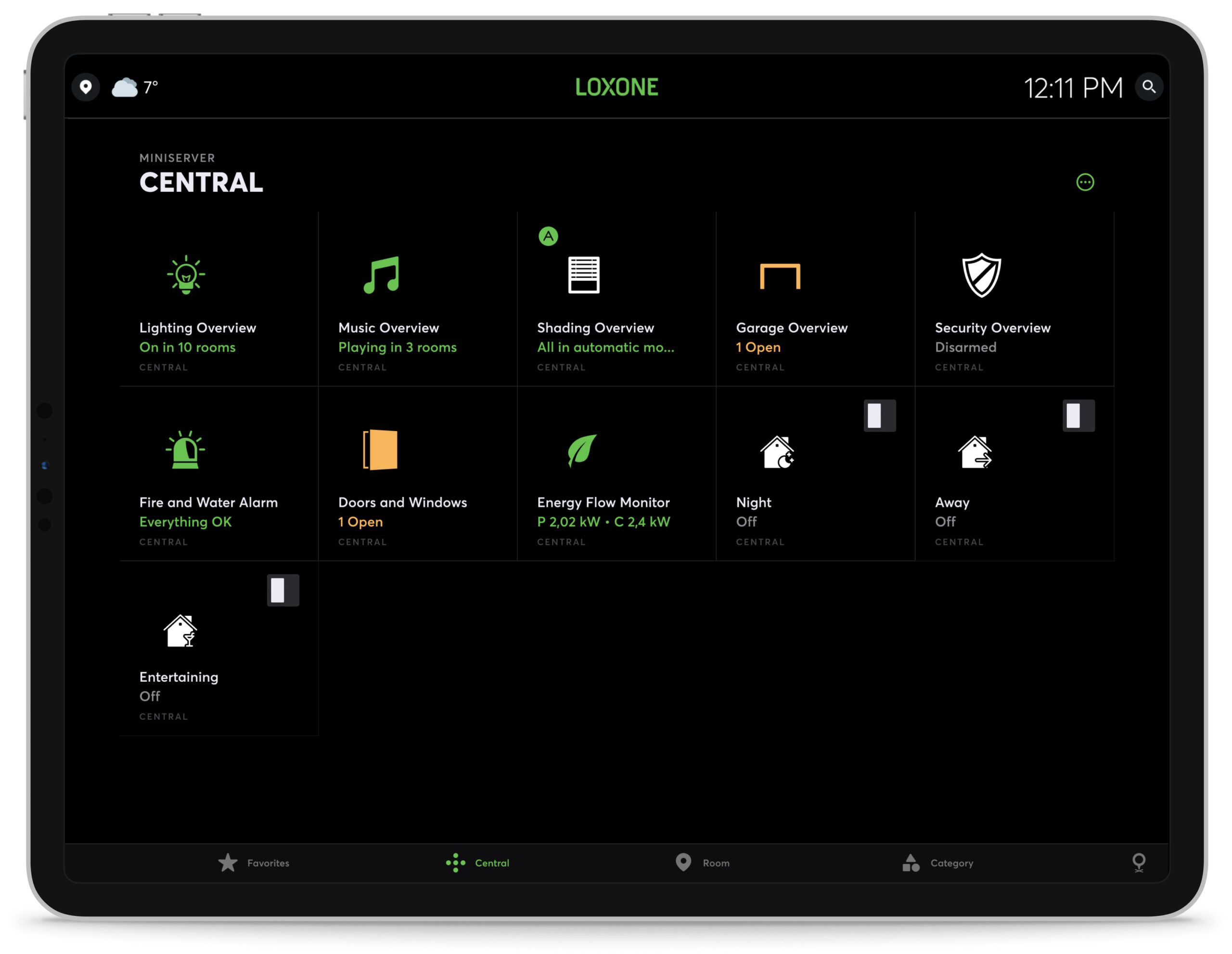 Smart Home im Winter mit der Loxone App kontrollieren