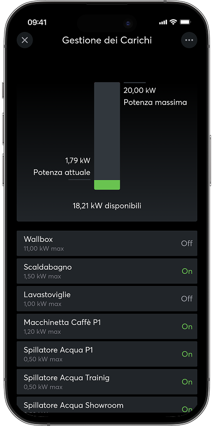Smart Home App Lastmanagement