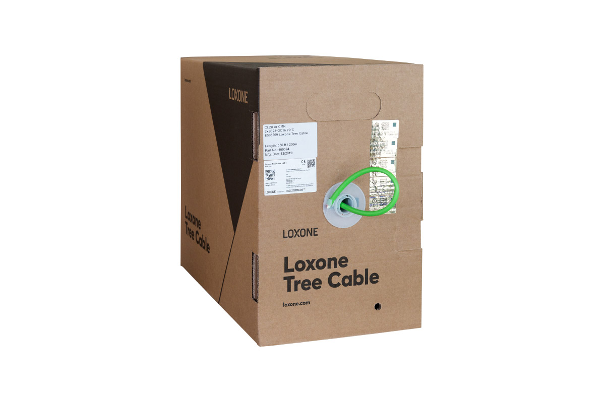 Scatola del cavo Tree Loxone con cavo verde