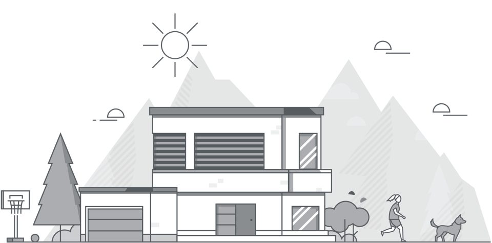 IG_House-Shading_3 Afbeelding: Screensturing Loxone om oververhitting te voorkomen