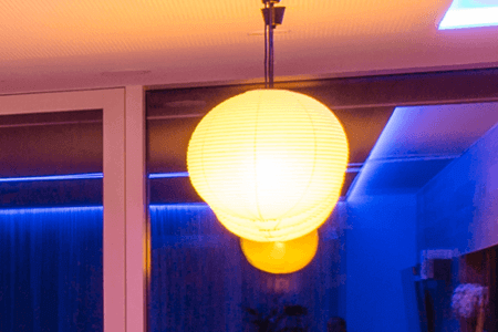 PH_Showhome-Lights Konventionelle Leuchten können ebenfalls problemlos in das Beleuchtungskonzept aufgenommen werden