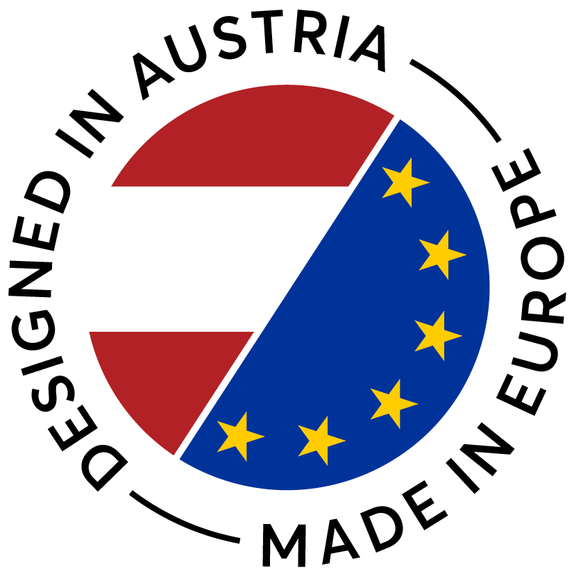 Designed in Austria Badge–Black