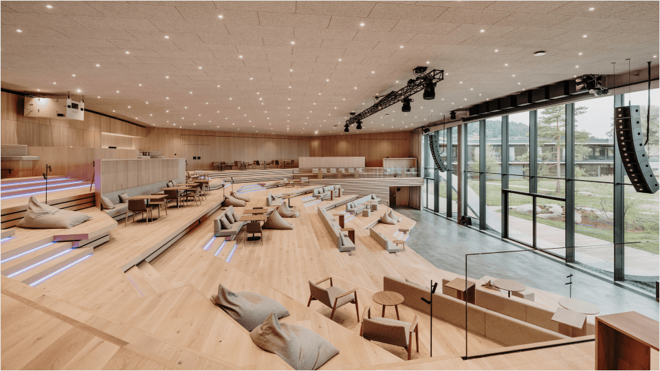 Auditorium am Loxone Campus Kollerschlag