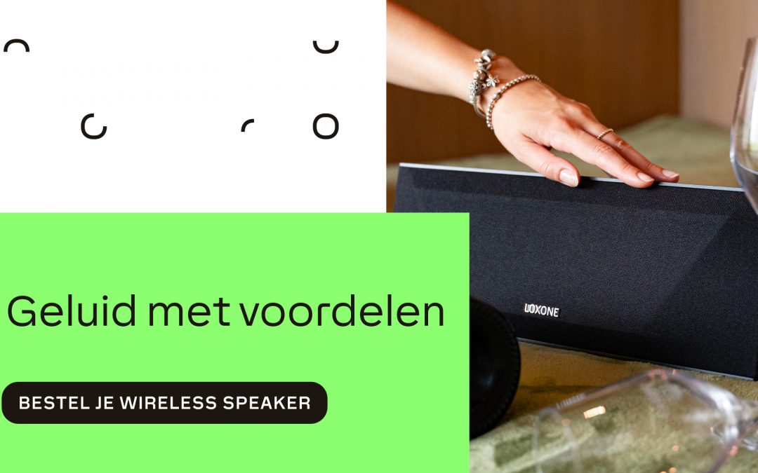 De LOXONE Wireless Speaker speelt je gebouw