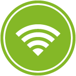Logo Air na zielonym kole