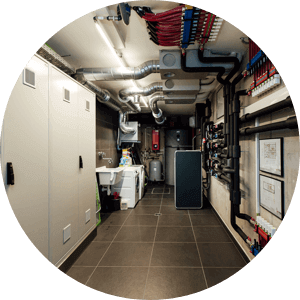 Ansicht Technikraum - Vermeidung von Wasserschäden in Technikräumen