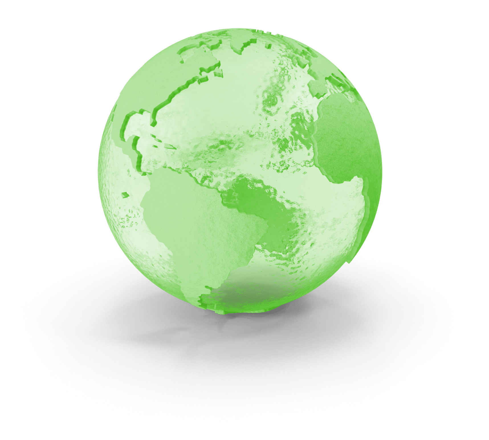 Grafika zielonego globu