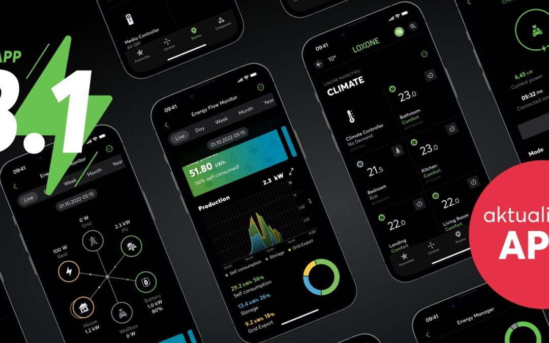 Loxone App 13.1: największa aktualizacja funkcji i wyglądu od lat