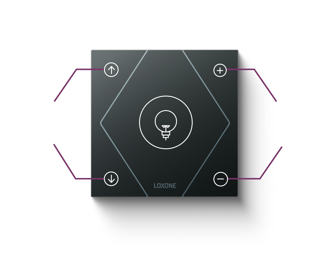 Przycisk Loxone Touch do obsługi audio