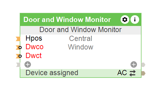 Monitorowanie okien i drzwi w Loxone Config