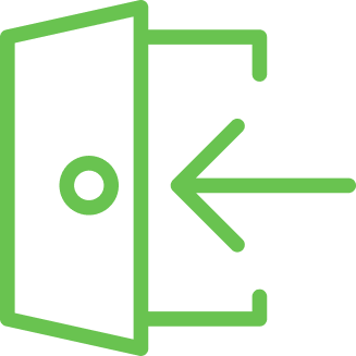 Ikona dzwonka do drzwi i nuty