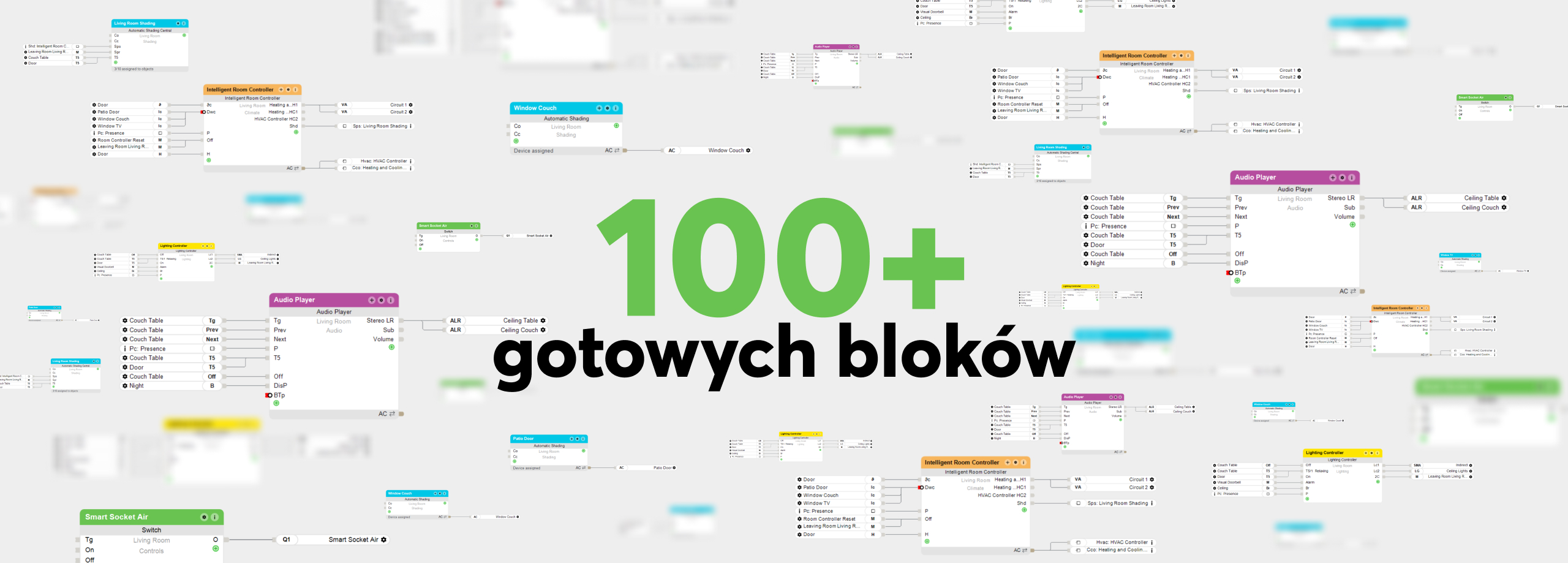 100+ gotowych bloków