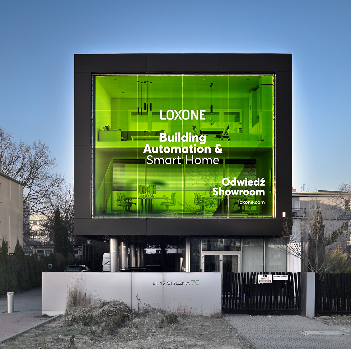Widok na biuro Loxone w Warszawie