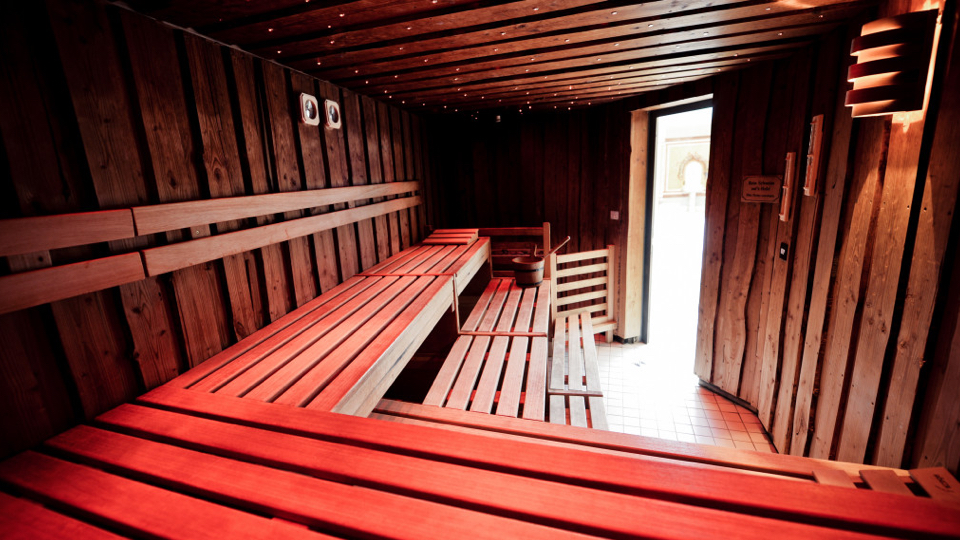 Pohľad na saunu hotela Julen