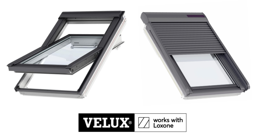 Okná a ďalšie produkty Veluxu umožňujú bezproblémovú integráciu do Loxone