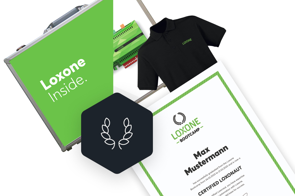 Loxone Demokufor a Bootcamp