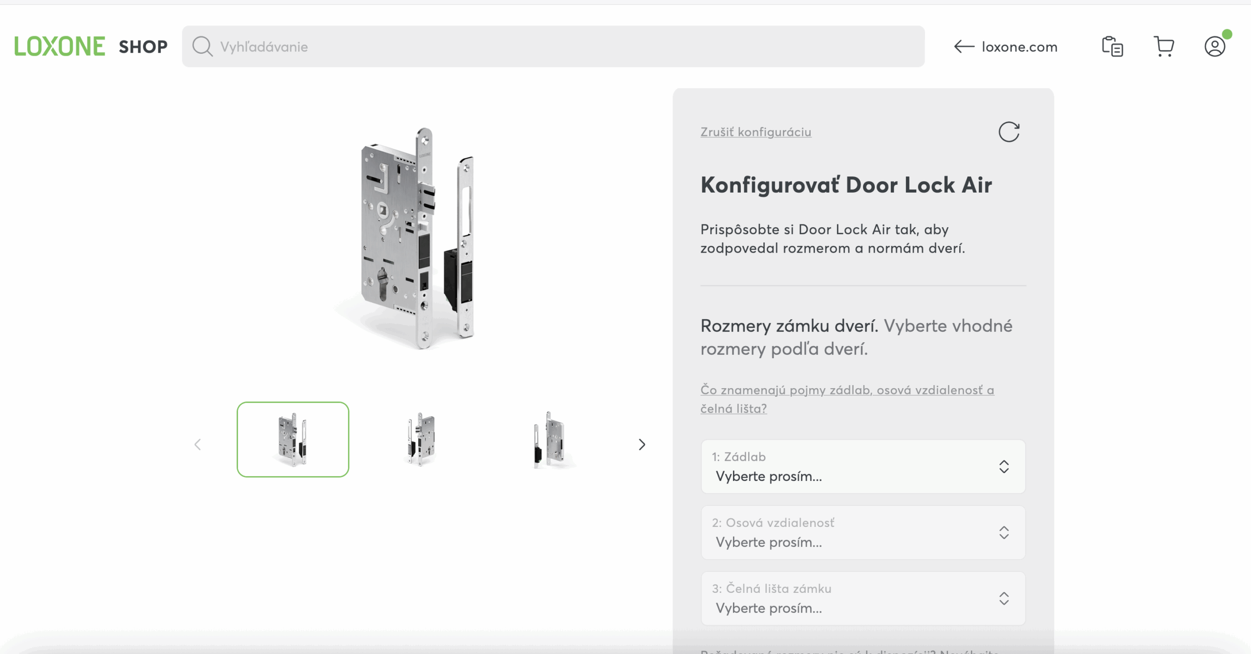 Door Lock Air konfigurátor