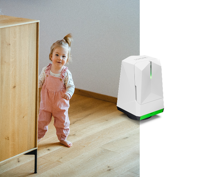 Dieťa v domácnosti s inteligentným vykurovaním od LOXONE