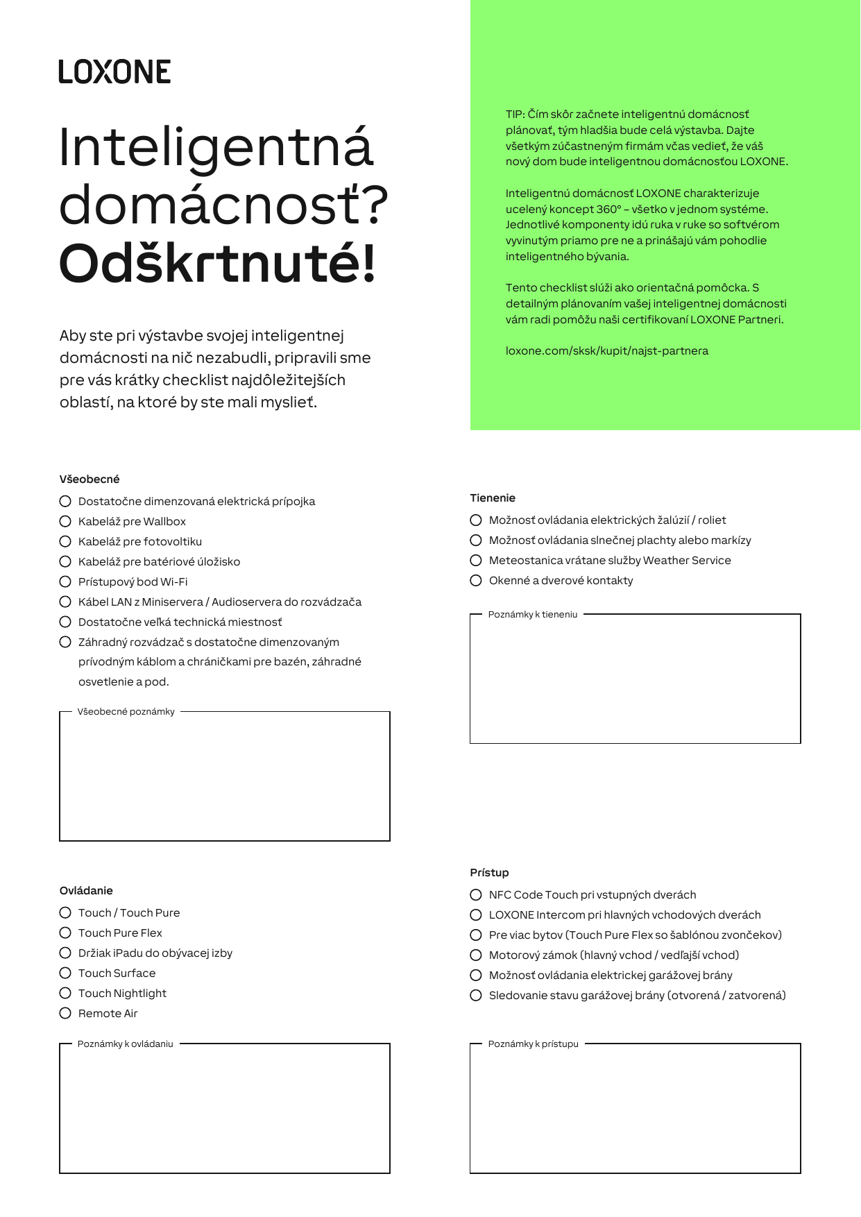 Checklist