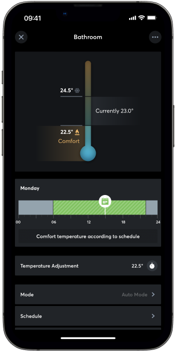 Loxone App iklimlendirme