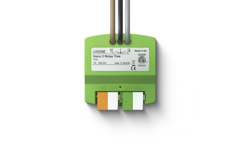 Loxone Nano 2 Relay Tree önden görünümü