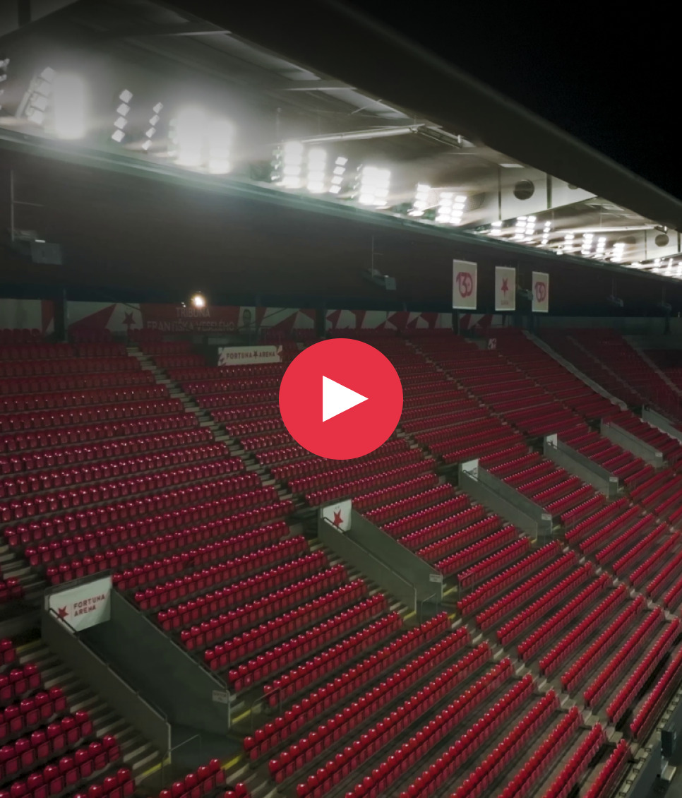 Osvětlení sportovní arény s Loxone