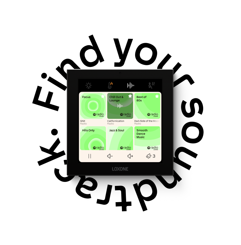Екран керування музикою на Touch Pure Display
